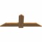 Ekena Millwork Eugene Smooth Timber Gable Bracket, Western Red Cedar, 48"W x 18"H x 1 1/2"D x 5 1/2"F, 9/12 Pitch GBW048X18X0206EUG00SWR - alternate 5